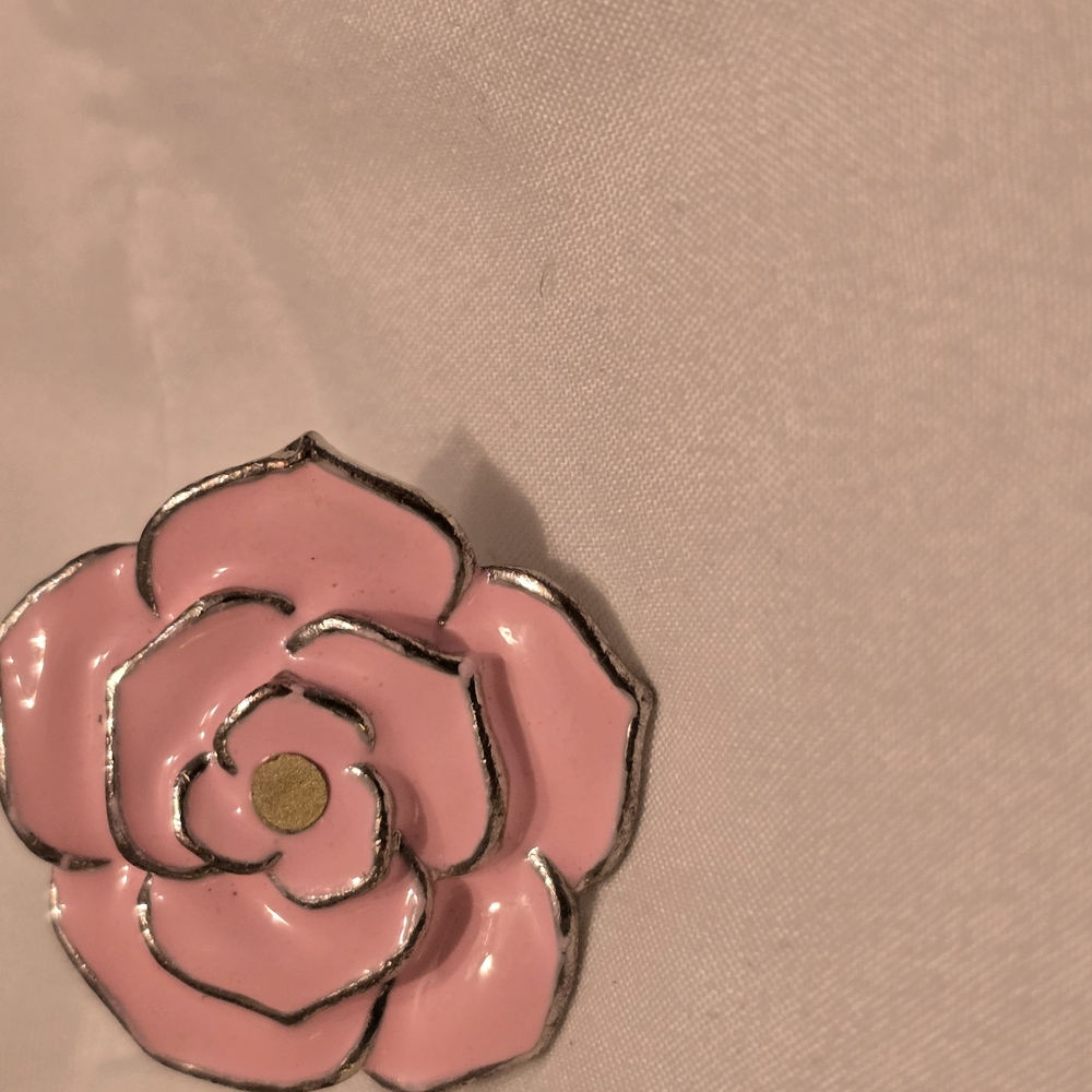 Pink Flower Brooch
